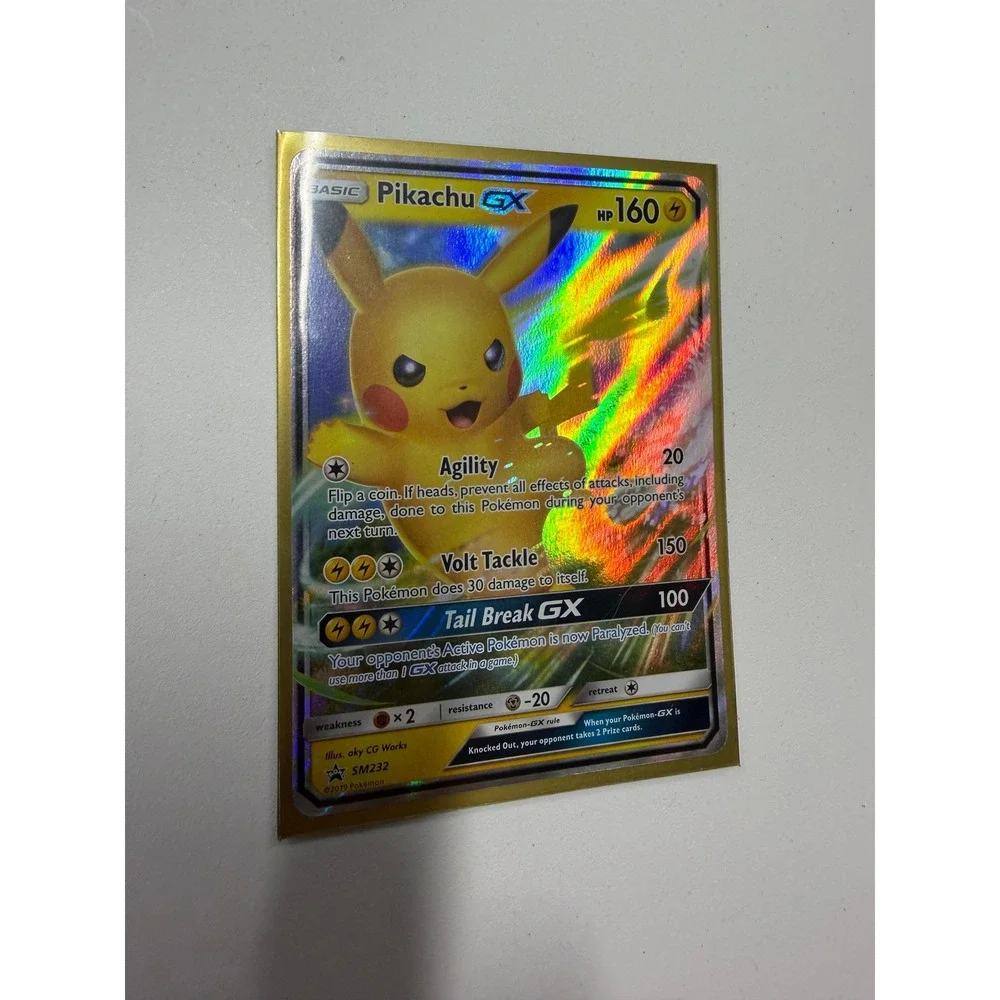 Pokemon Pikachu GX SM232 Black Star Promo Sun & Moon Holo Rare Full Art Card